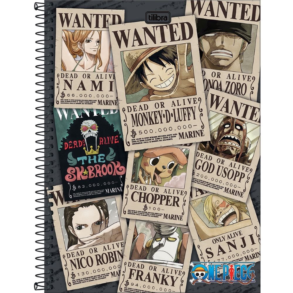 Caderno Espiral Tilibra Universitário Capa Dura One Piece 10 Matérias 160 Folhas - Embalagem com 4 Unidades