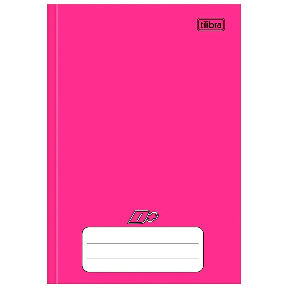 Caderno Costurado Tilibra Universitário Capa Dura D+ Rosa 48 Folhas - Embalagem com 10 Unidades