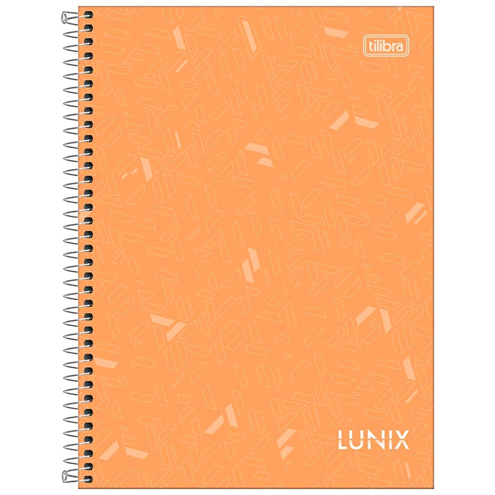 Caderno Espiral Tilibra Colegial Capa Dura Lunix 10 Matérias 160 Folhas - Embalagem com 4 Unidades