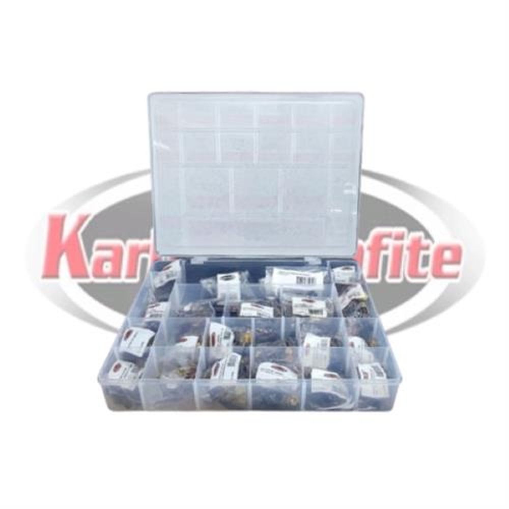 Kit Escovas de Carvão 190 peças - 20 Tampas Guias - 20 Parafusos Rosca Esquerda