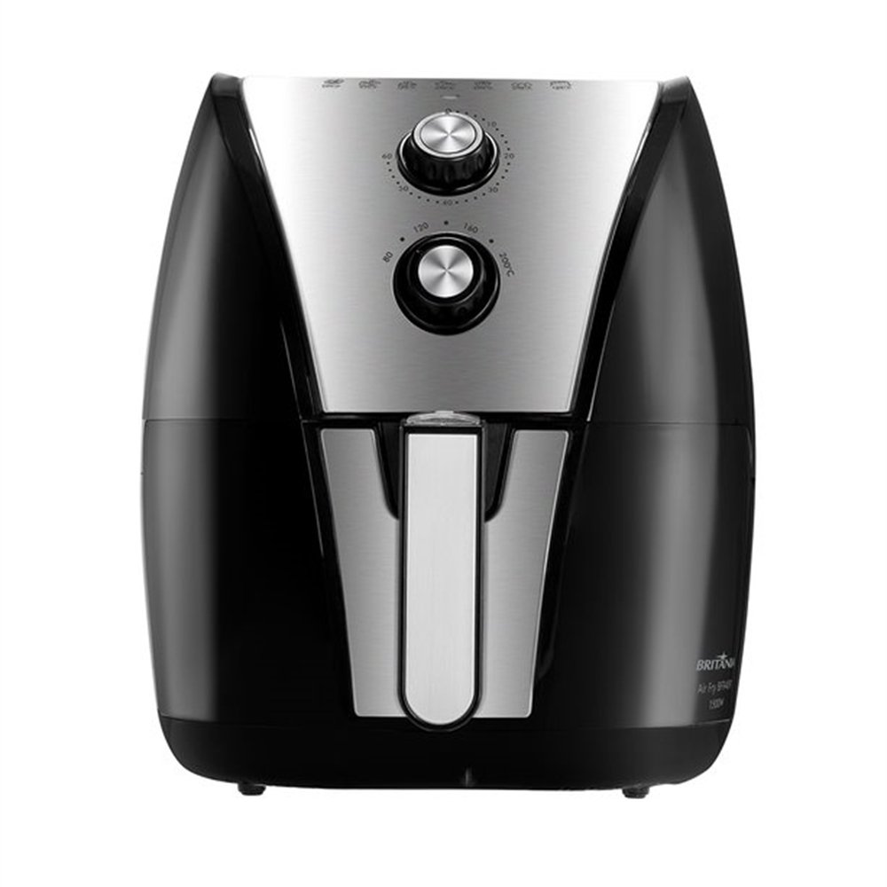 Fritadeira sem Óleo Britânia Air Fryer BFR40PI - 5 Litros, 1500W, Preto/Inox, 110V