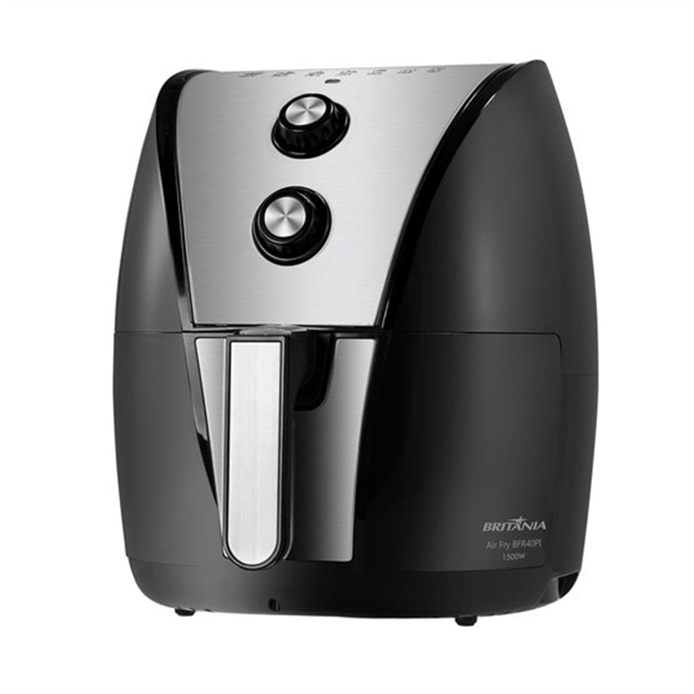 Fritadeira sem Óleo Britânia Air Fryer BFR40PI - 5 Litros, 1500W, Preto/Inox, 110V