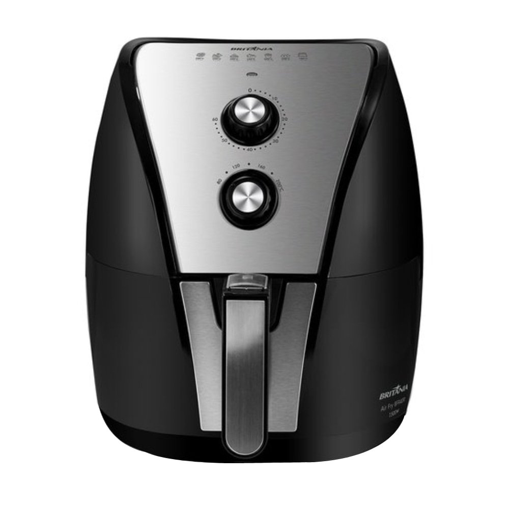 Fritadeira sem Óleo Britânia Air Fryer BFR40PI - 5 Litros, 1500W, Preto/Inox, 110V