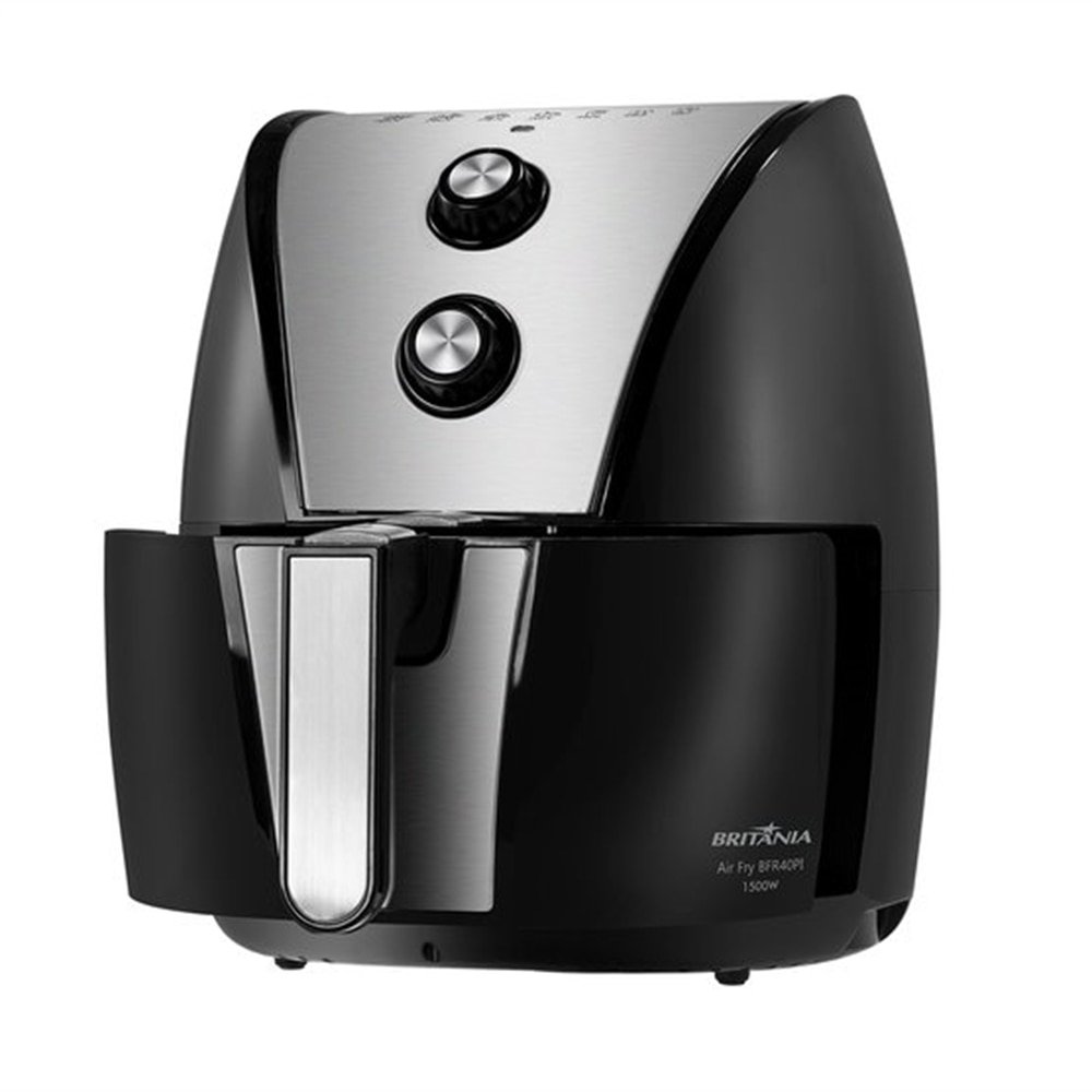Fritadeira sem Óleo Britânia Air Fryer BFR40PI - 5 Litros, 1500W, Preto/Inox, 110V
