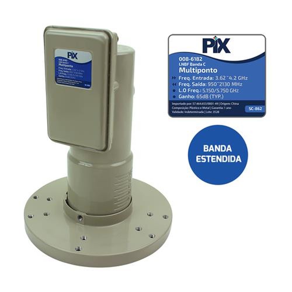 LNBF Multiponto Banda C - Acompanha Disco - Granel
