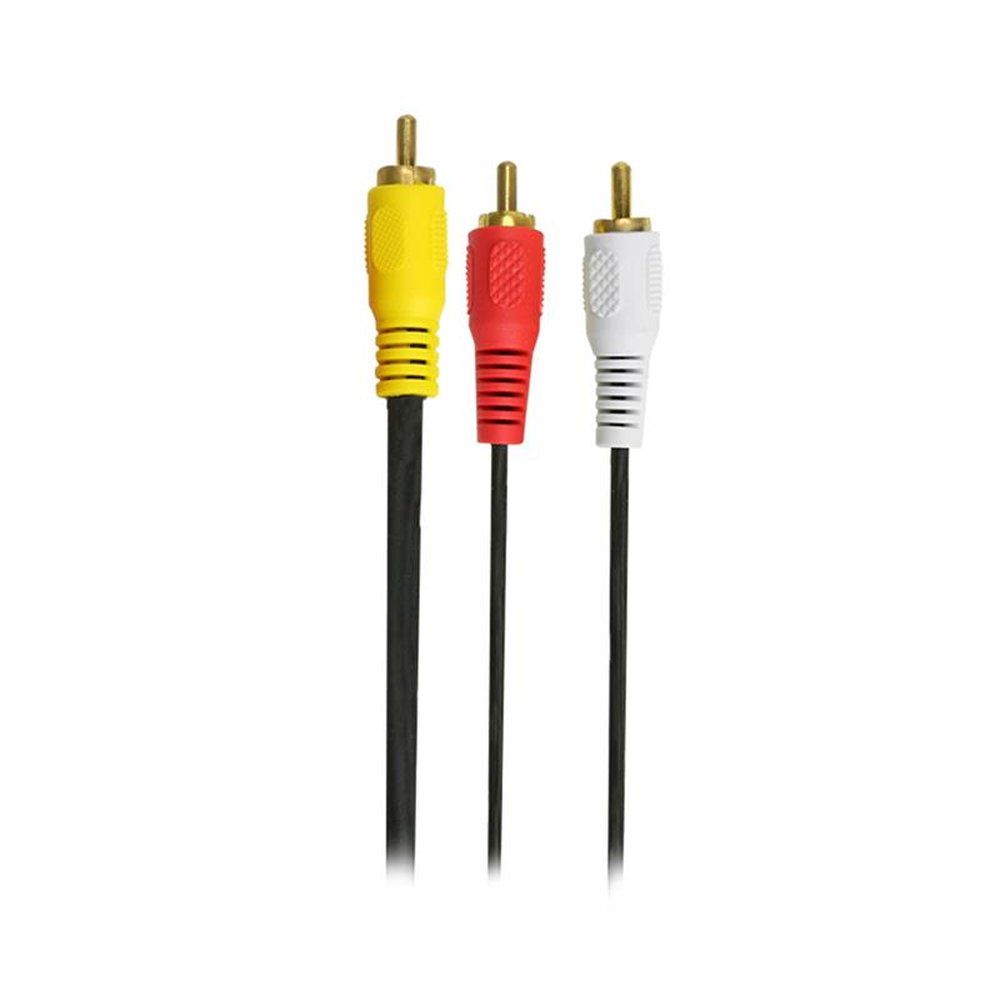Cabo 3+3 RCA C/ Coaxial Central - 3m
