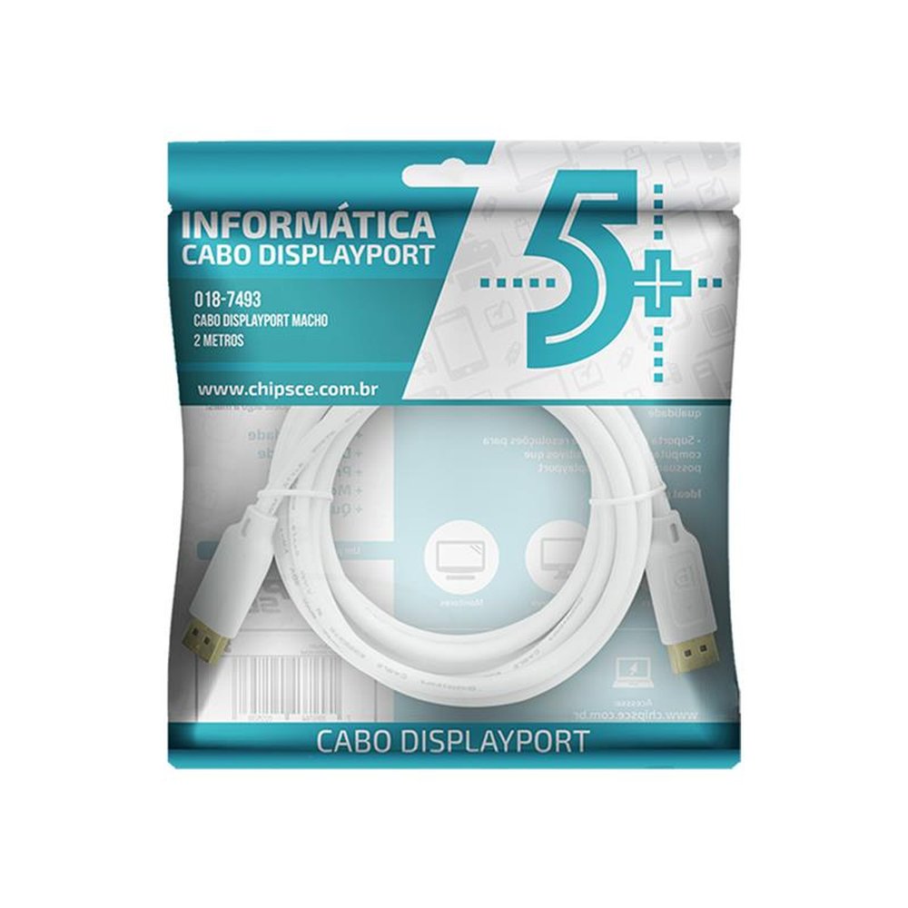 Cabo Displayport Macho - 2 Metros