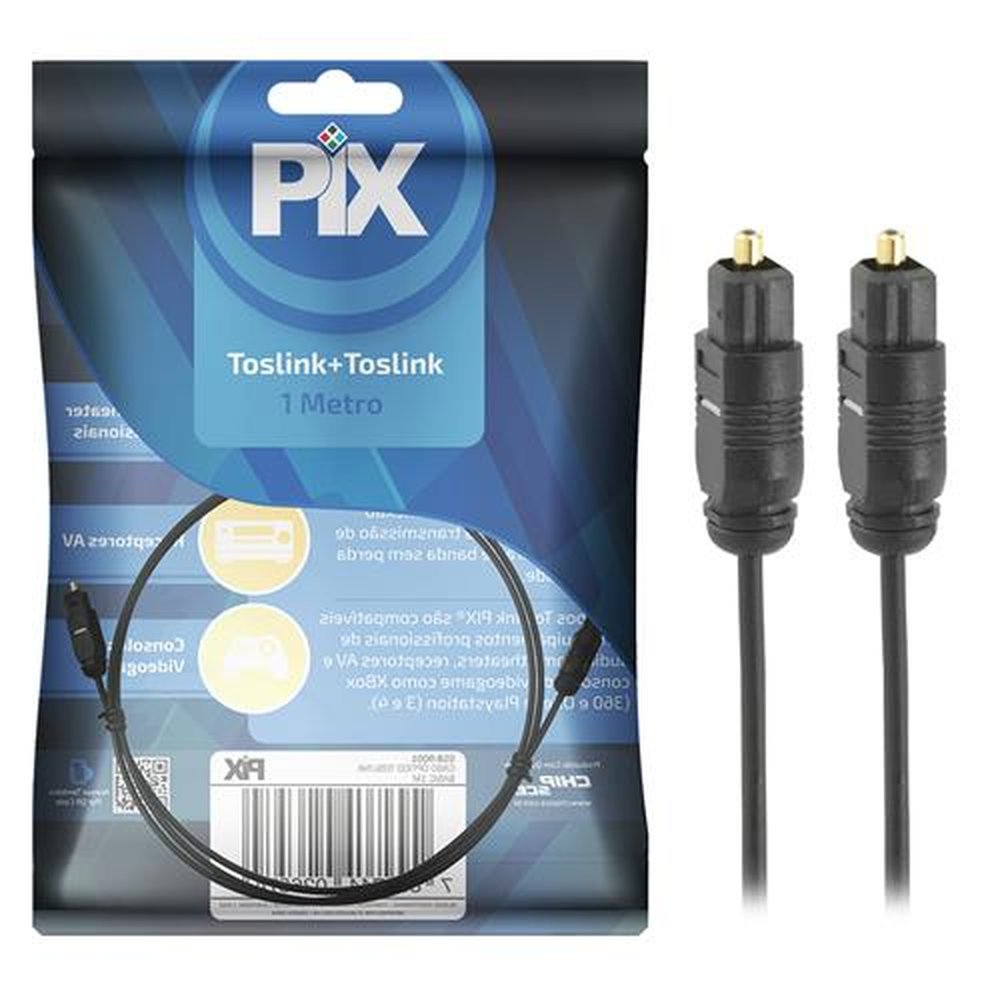 Cabo Optico Toslink Profissional 1m