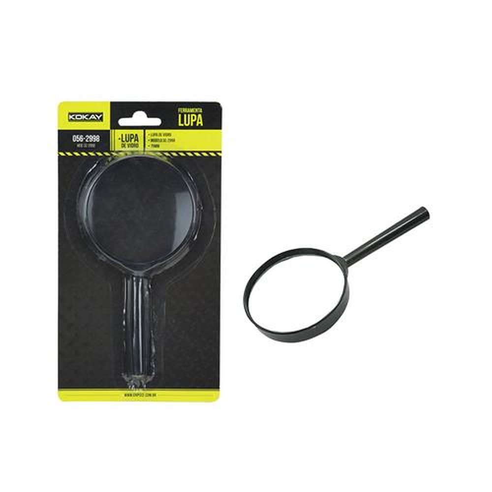 Lupa De Vidro 75 Mm - 2455