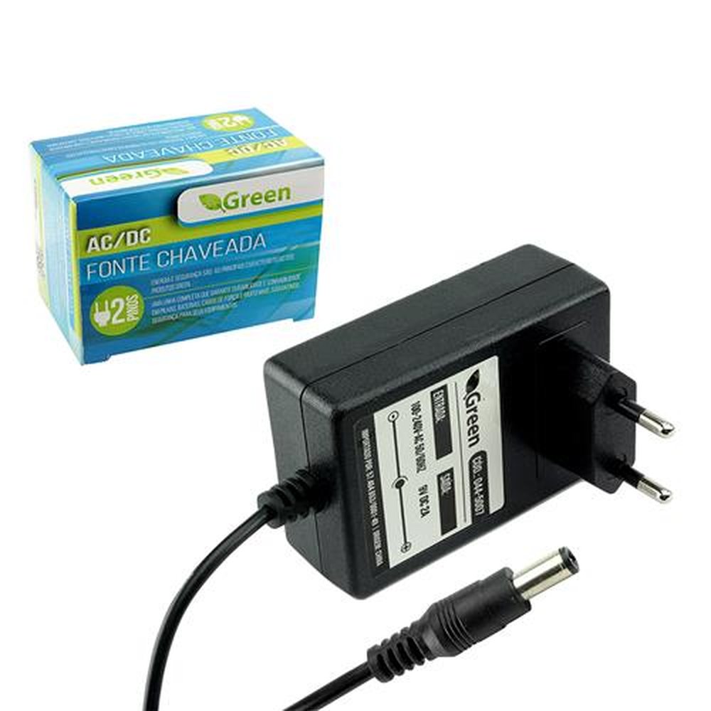 Fonte Chaveada 9v 2a - Plug 5,5mm X 2,1mm