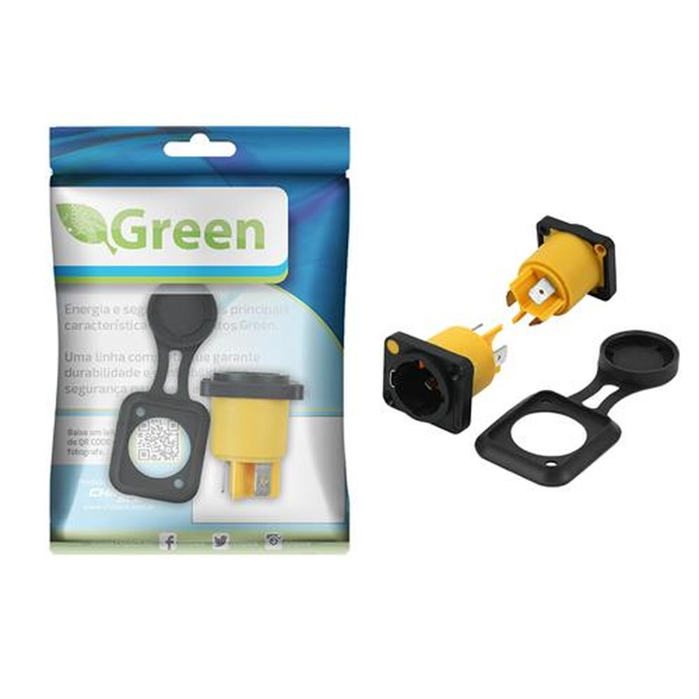 Plug Cb Power - PCon Fêmea Para Painel