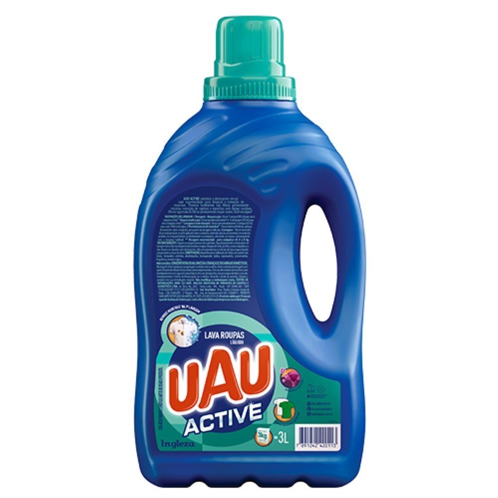 Lava Roupa Liquido Uau Active 3lt