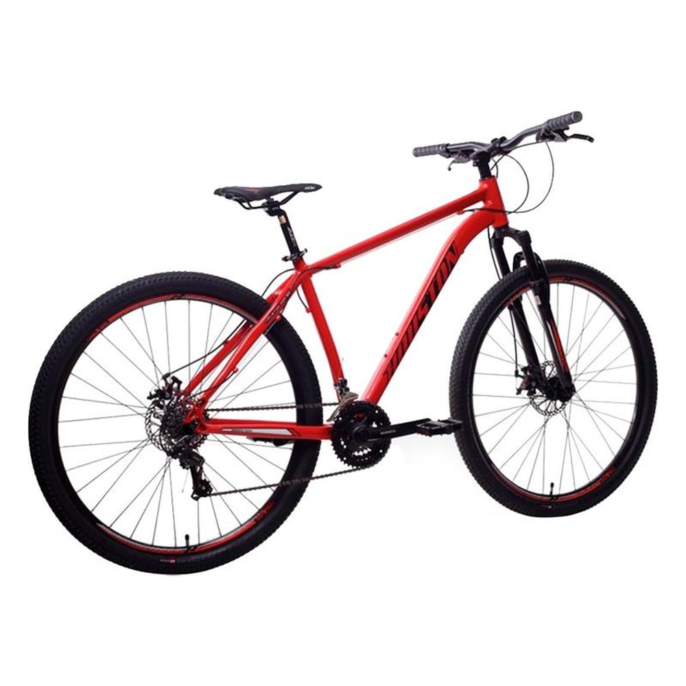 Bicicleta Adulto Houston Kamp, Aro 29, 21 Marchas, Quadro de Alumínio, Freio a Disco, Vermelho/Preto