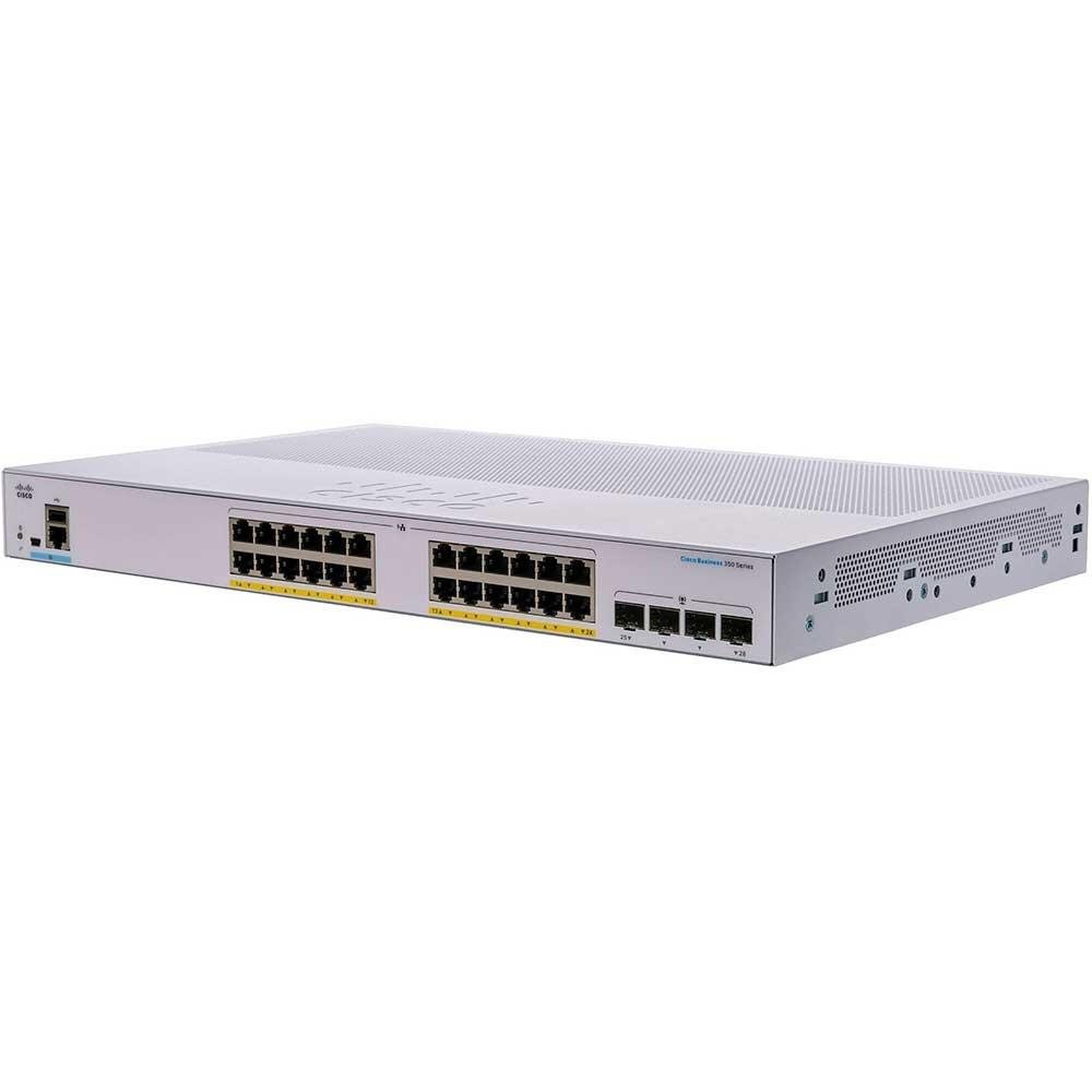 Switch Cisco Cbs350-24p-4g, 24x 10/100/1000 Poe+, 4x Sfp