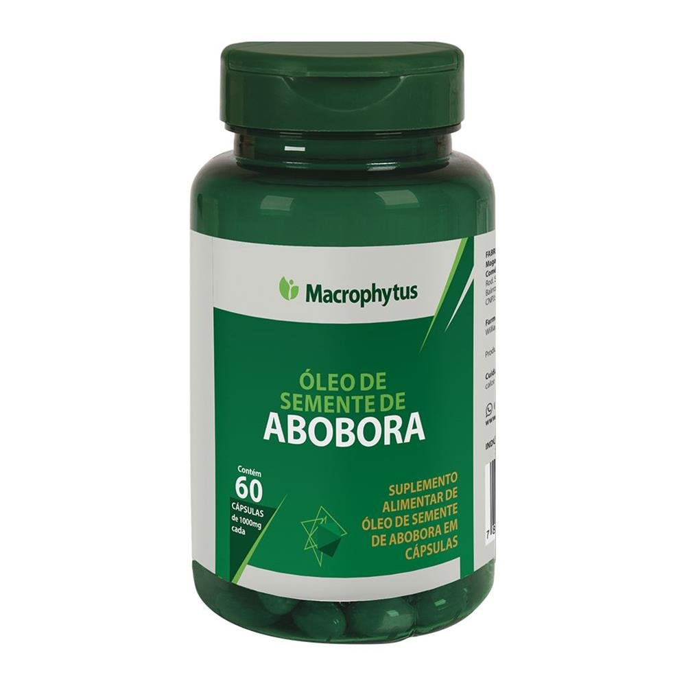 Óleo de Semente de Abóbora 1000mg 60 cápsulas