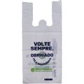 Sacola Plastica Branca 38x50cm Biodegradavel 1000 Unidades Volte Sempre