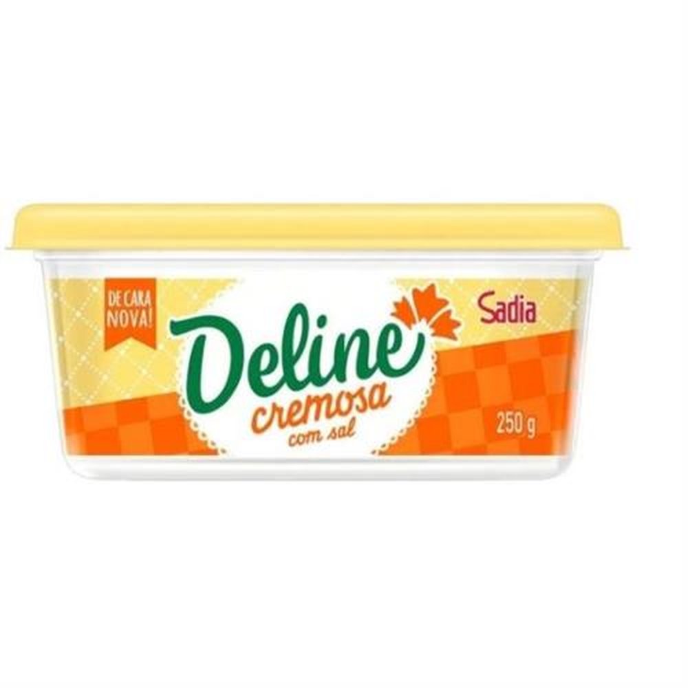 Margarina Deline Com Sal 250g - Caixa 24 unidades