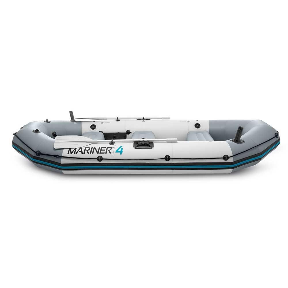 Bote Barco Inflável Mariner 4 c/ Par de Remos e Bomba Intex - 68376NP