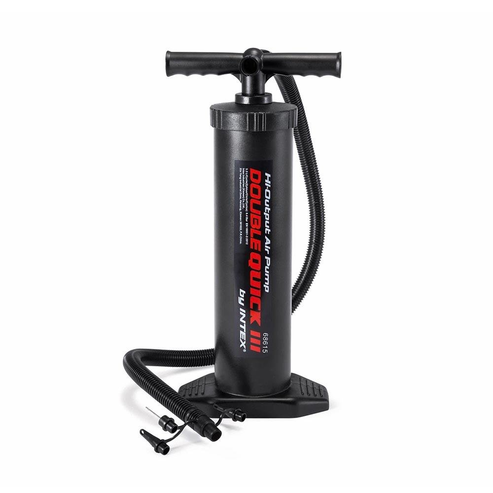 Bomba Grande de Ar Manual Double Quick Preto Intex - 68615