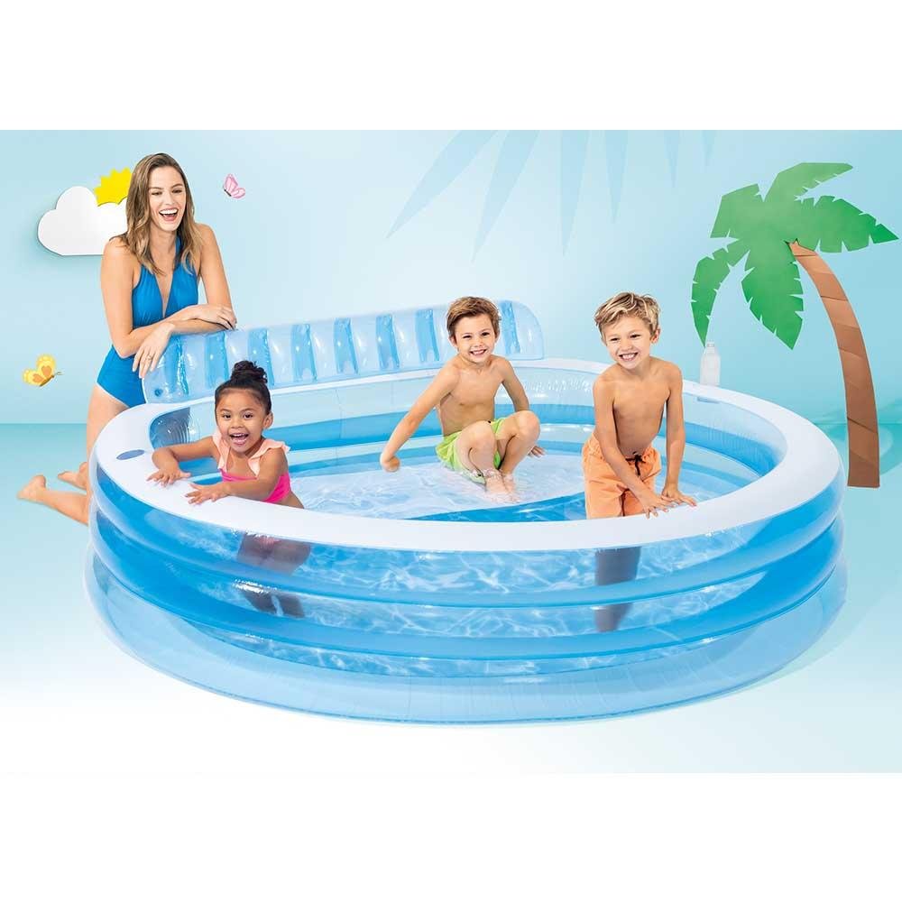 Piscina Inflável Familiar Lounge Pool 590 L Azul Intex - 57190NP