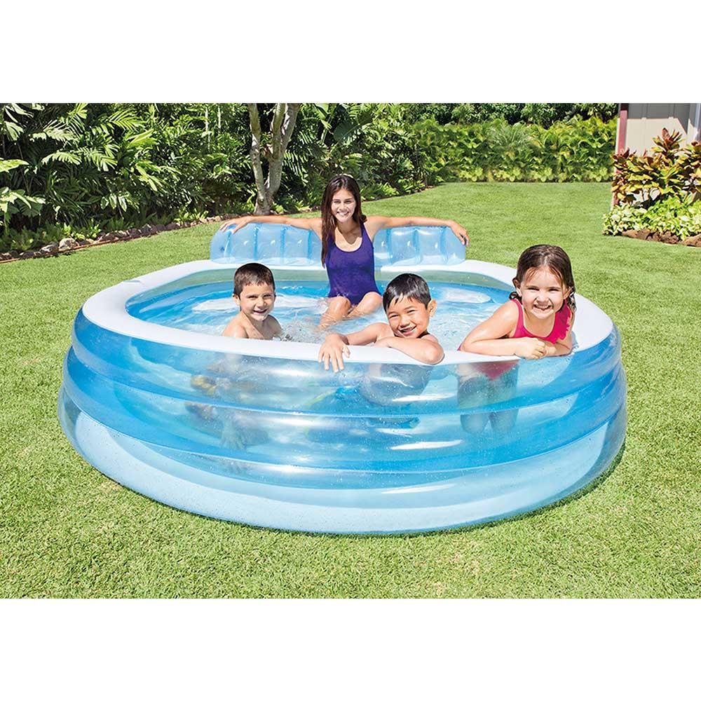 Piscina Inflável Familiar Lounge Pool 590 L Azul Intex - 57190NP