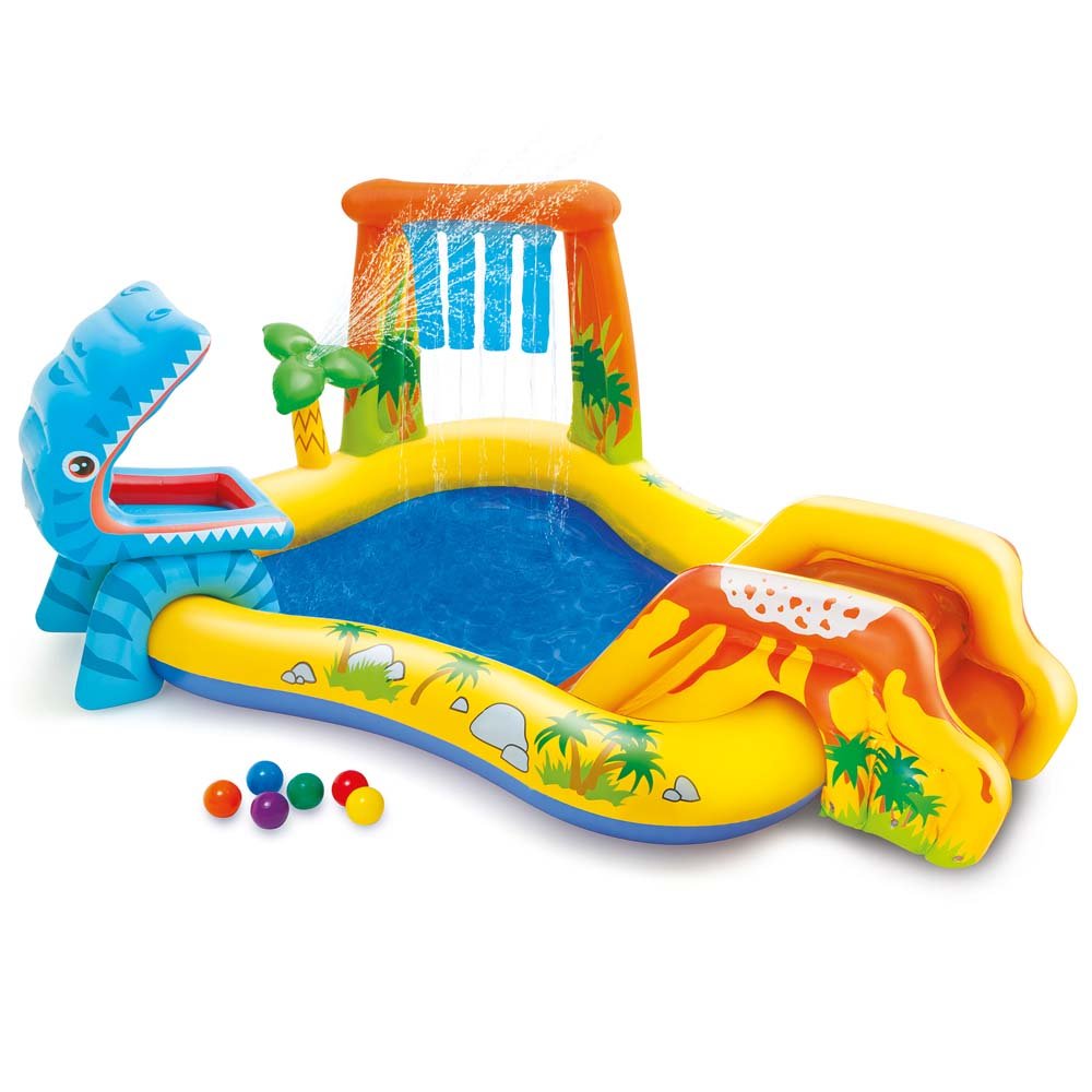 Centro de Diversões Playground Inflável Dinossauro 310L Intex - 57444NP