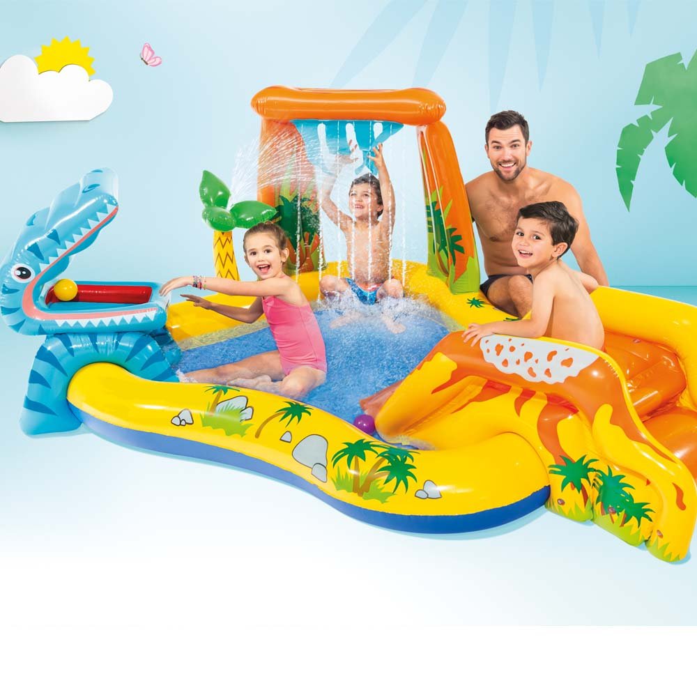Centro de Diversões Playground Inflável Dinossauro 310L Intex - 57444NP