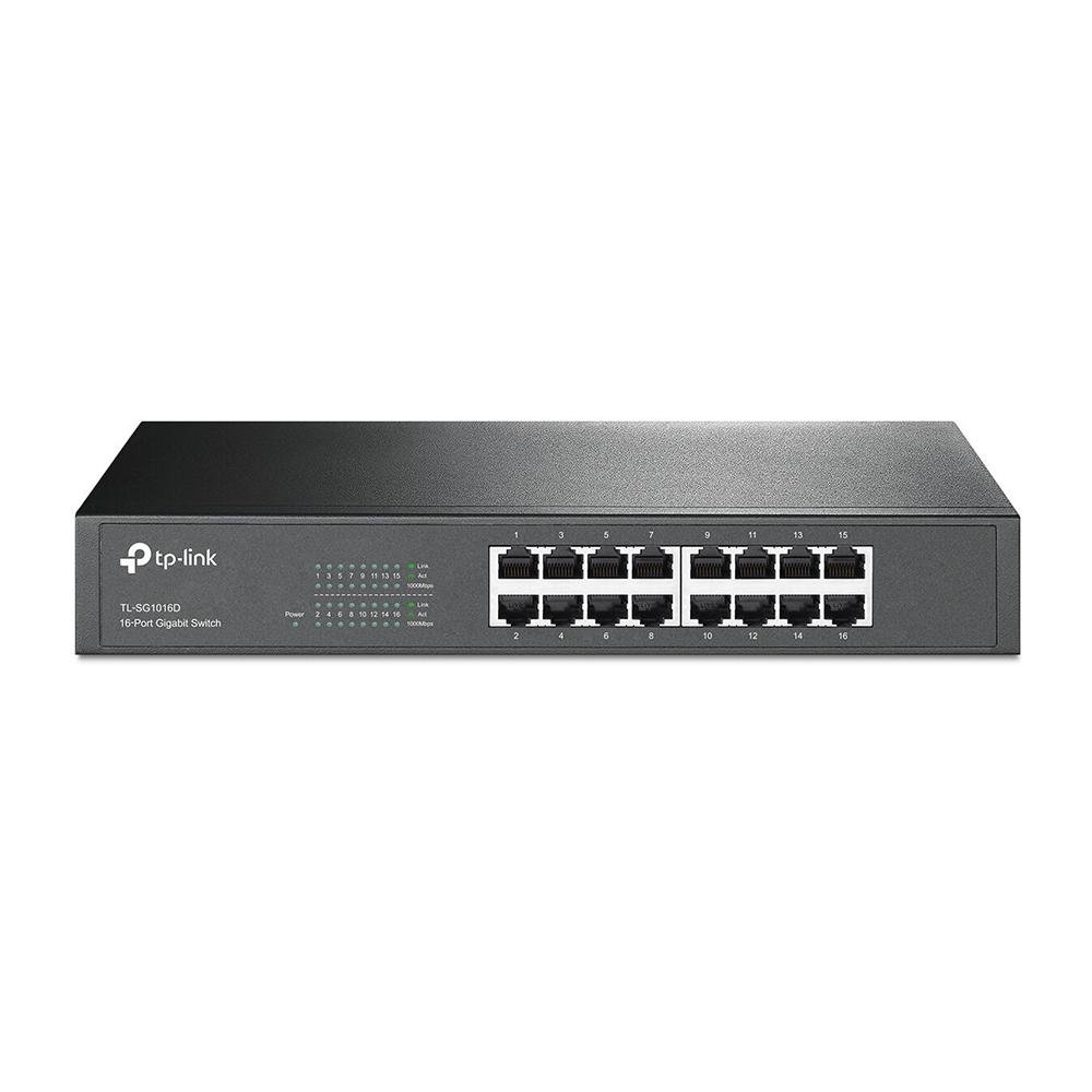 Switch Tp-Link Tl-Sg1016d Gigabit 16 Portas 10/100/1000 Mbps