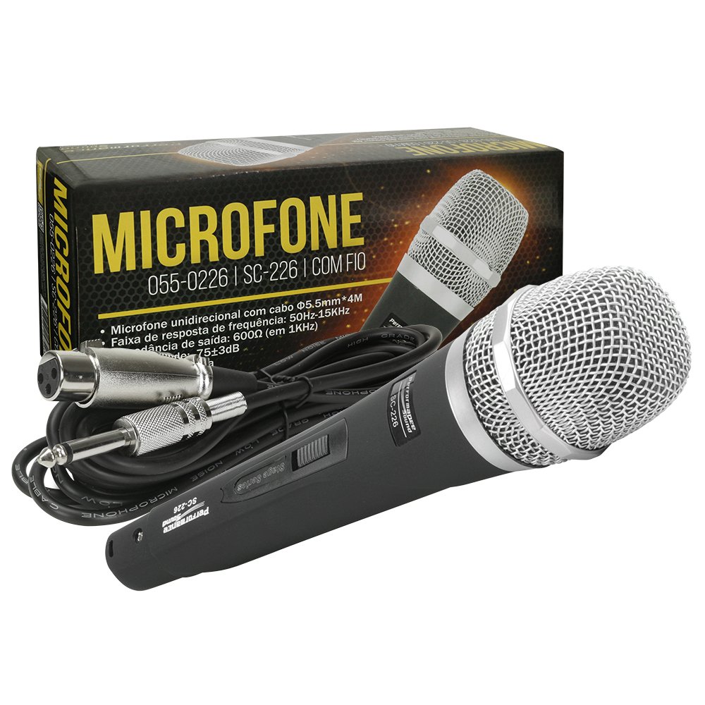 Microfone Com Fio Alta Frequência SC-226 - Performance Sound