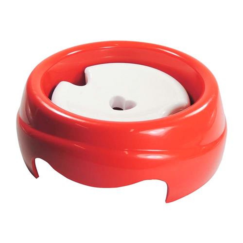 Bebedouro Plástico Especial Para Caes 1000 Ml - Pelos Longos Vermelho