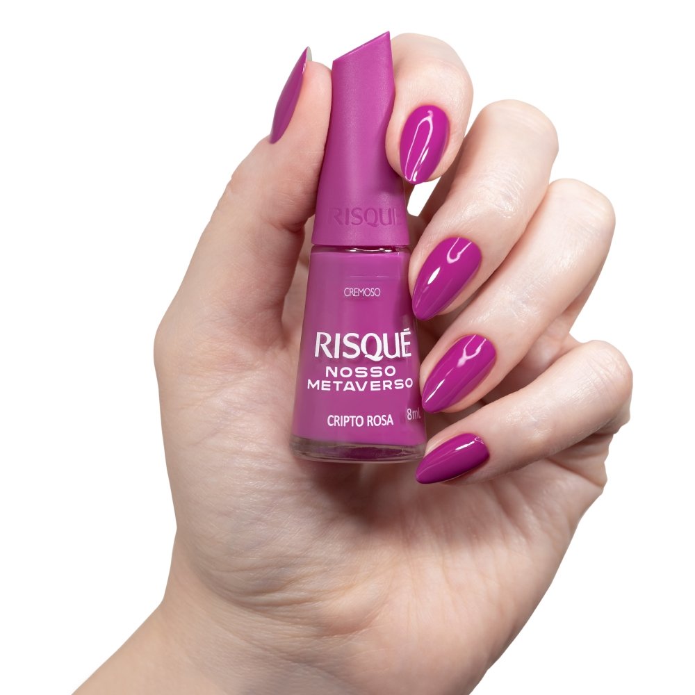 Esmalte Risqué Cremoso Cripto Rosa Blister 8ml