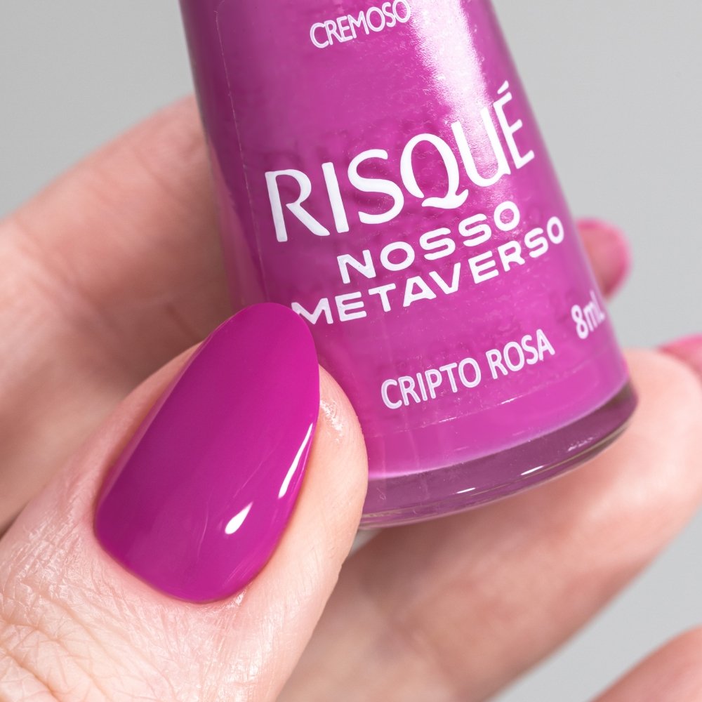 Esmalte Risqué Cremoso Cripto Rosa Blister 8ml