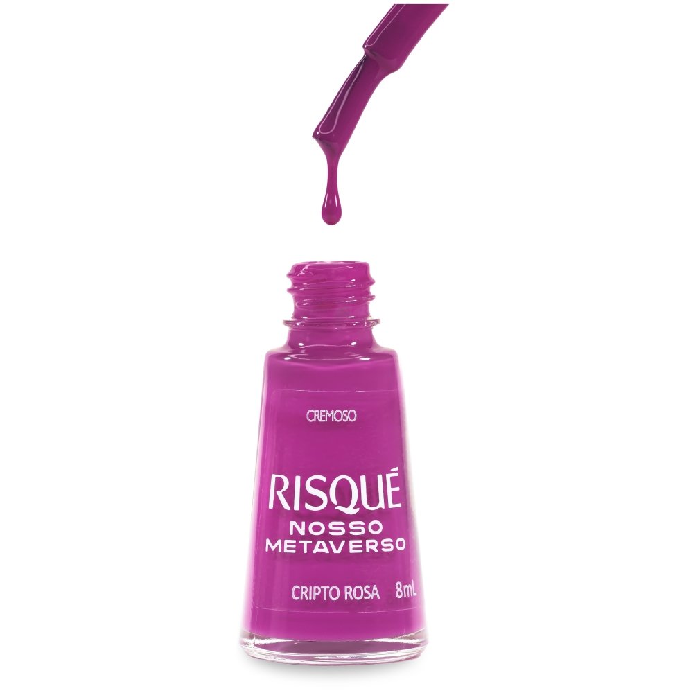 Esmalte Risqué Cremoso Cripto Rosa Blister 8ml