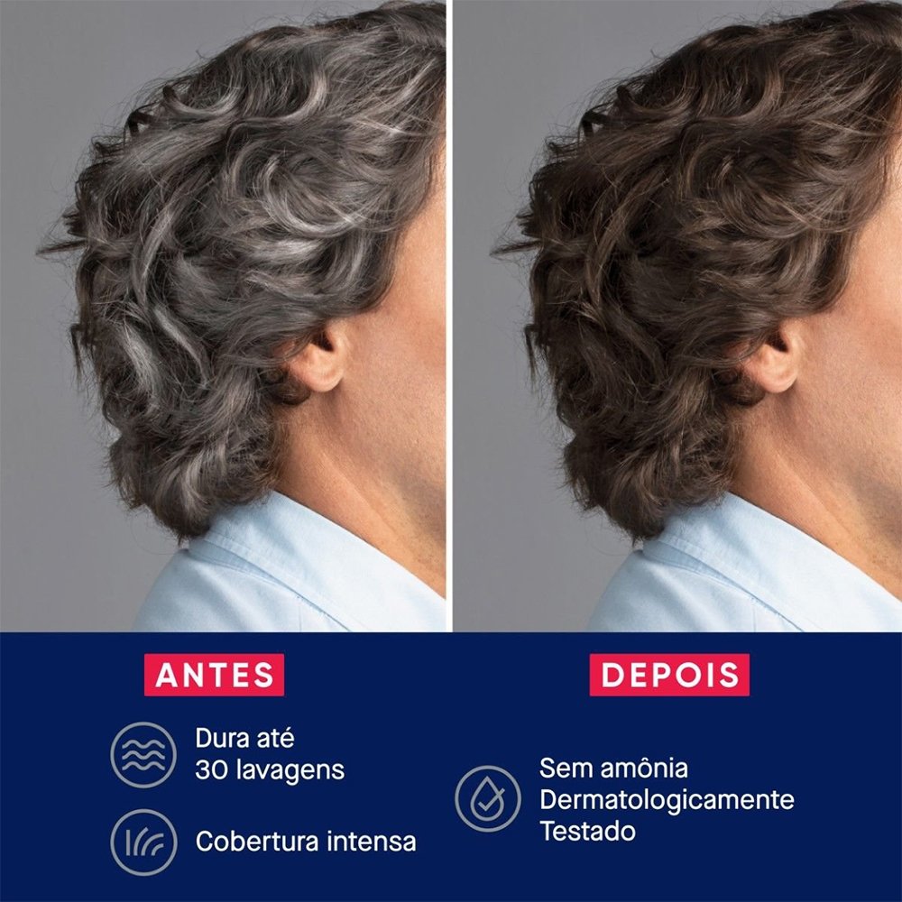 Tonalizante de Cabelo Masculino Biocolor Homem Bozzano Louro Escuro