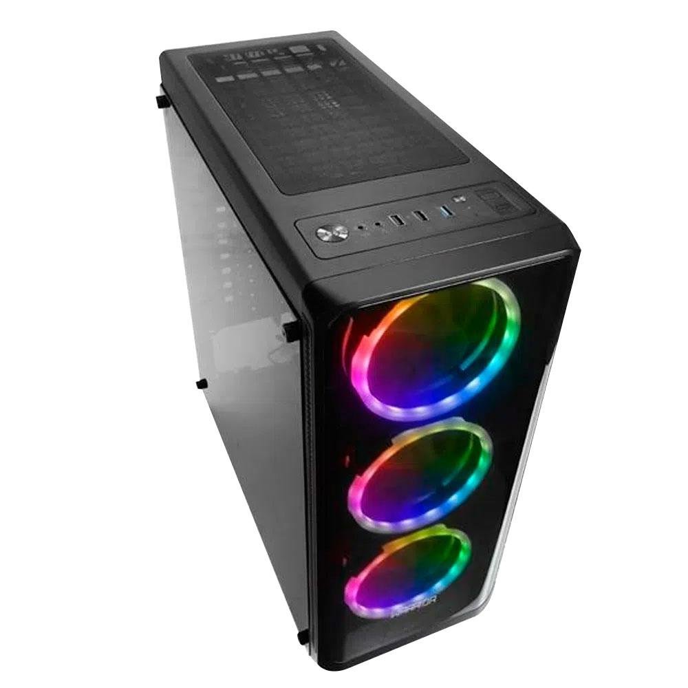 Desktop Gamer Warrior com Linux, Intel i3-9350KF + RX560 4GB, 8GB 240GB SSD - DT150