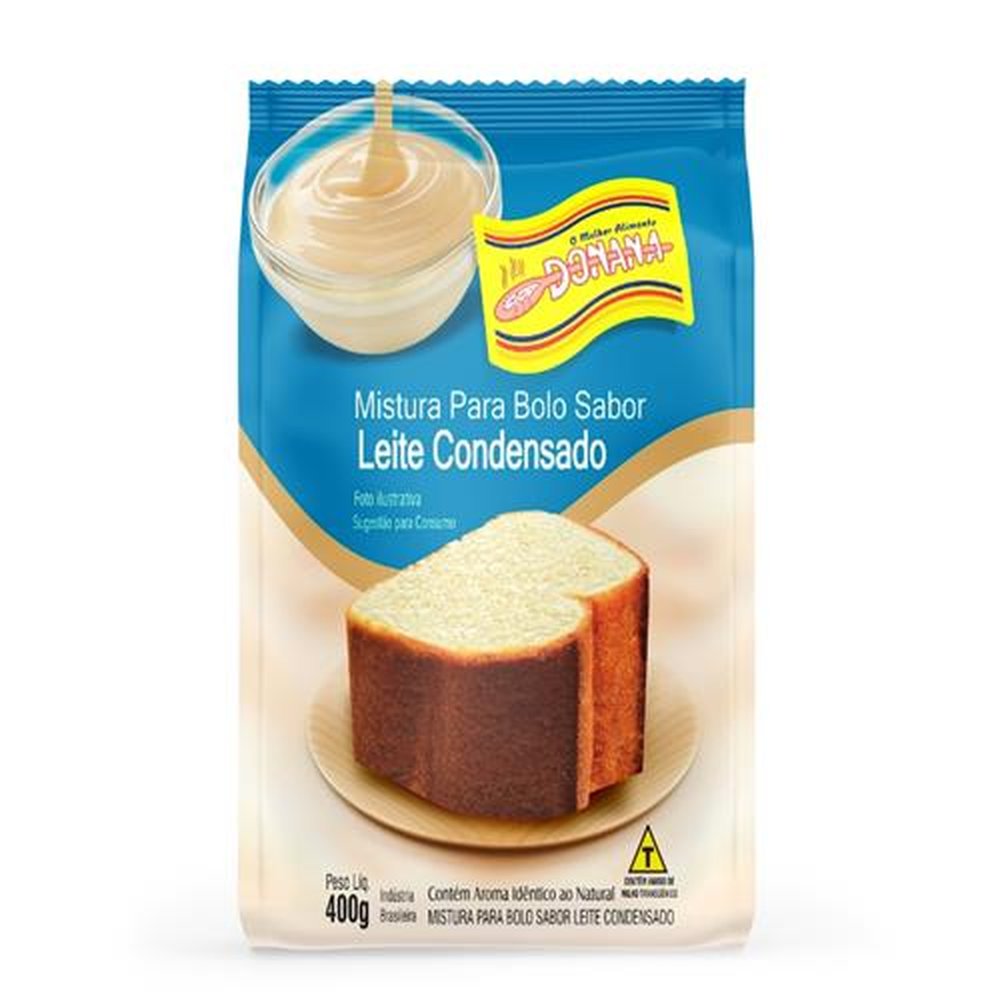 Mistura Para Bolo de Leite Condensado 400g Donana - Embalagem Contém 12 Unidades
