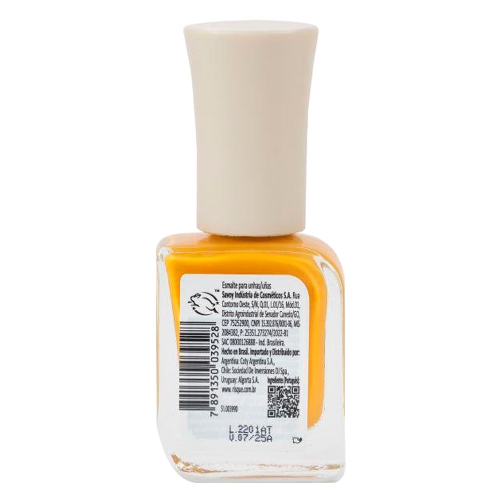 Esmalte Risqué Bio Cremoso Amarelo Girassol Avulso 9ml