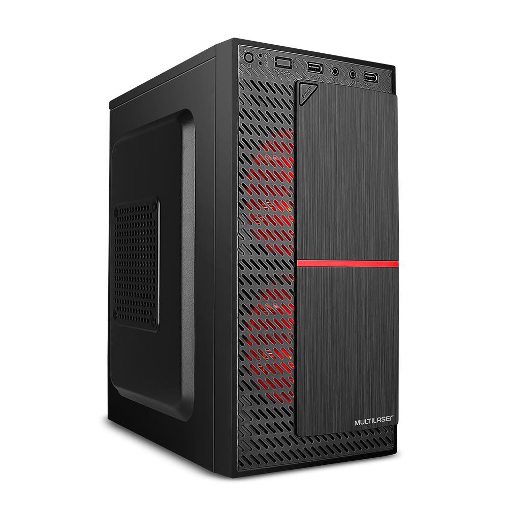 Gabinete Gamer Micro ATX com 2 Coolers Multilaser - GA206