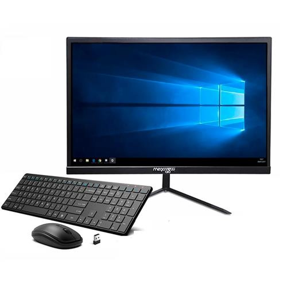All In One 19 Intel Celeron 10 Geracao Multimidia 8 GB Teclado e Mouse sem fio Windows Pro Wifi sSD120 GB