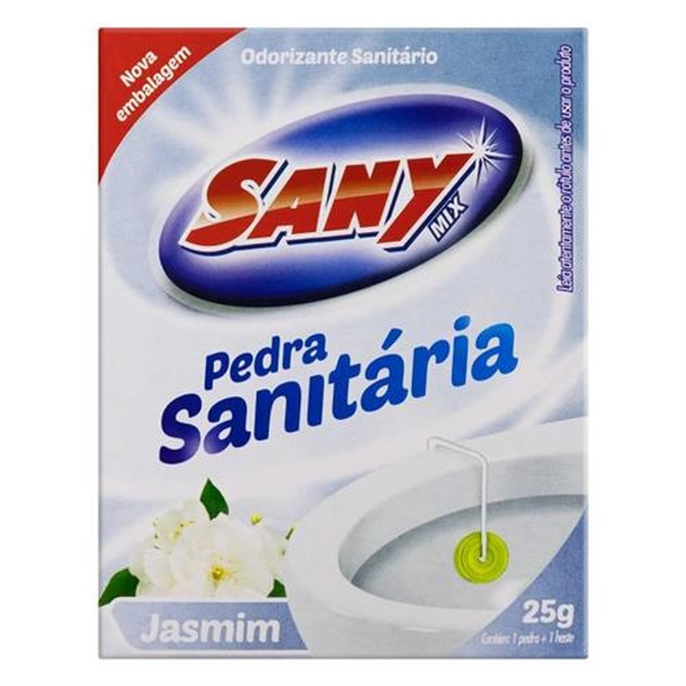 Pedra Sanitaria Sany Jasmim - 12X1X25G