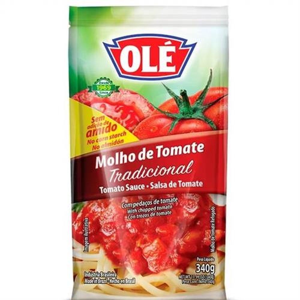Molho Tomate Ole Tradicional Sache - 24X1X340G