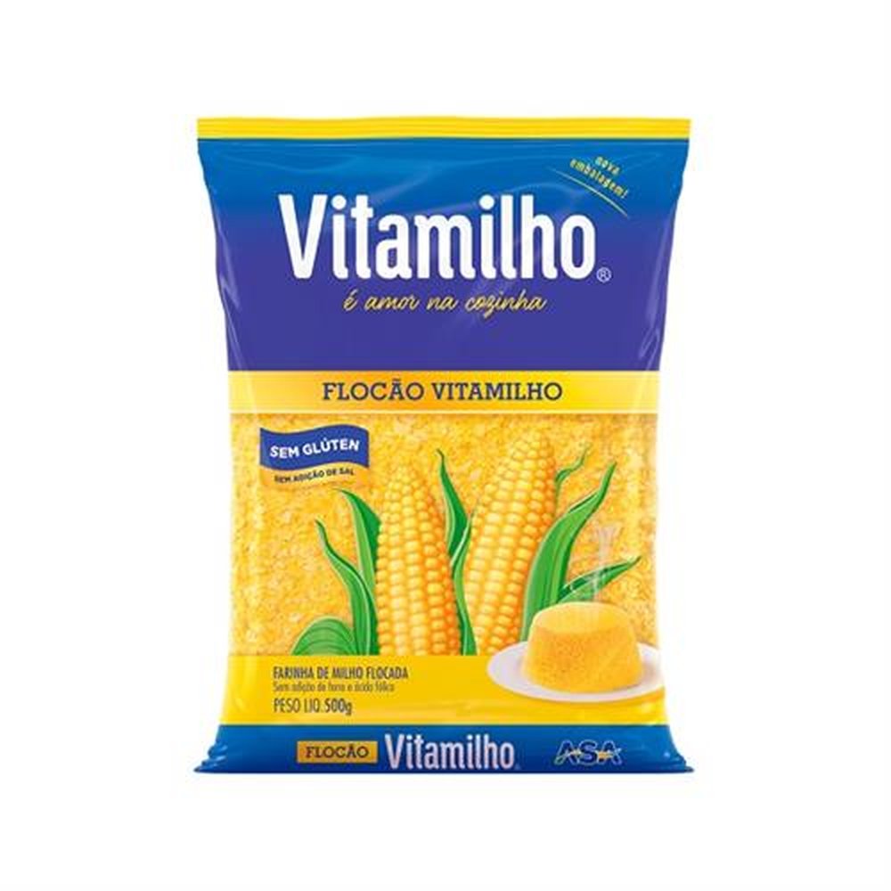 Farinha Milho Vitamilho Flocao - 30X1X500G