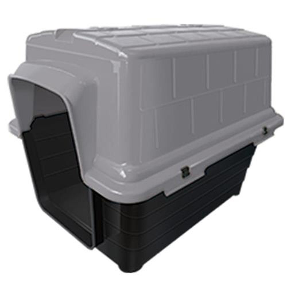 Casinha Plástico Furacão Pet N3,0 - Cinza Export