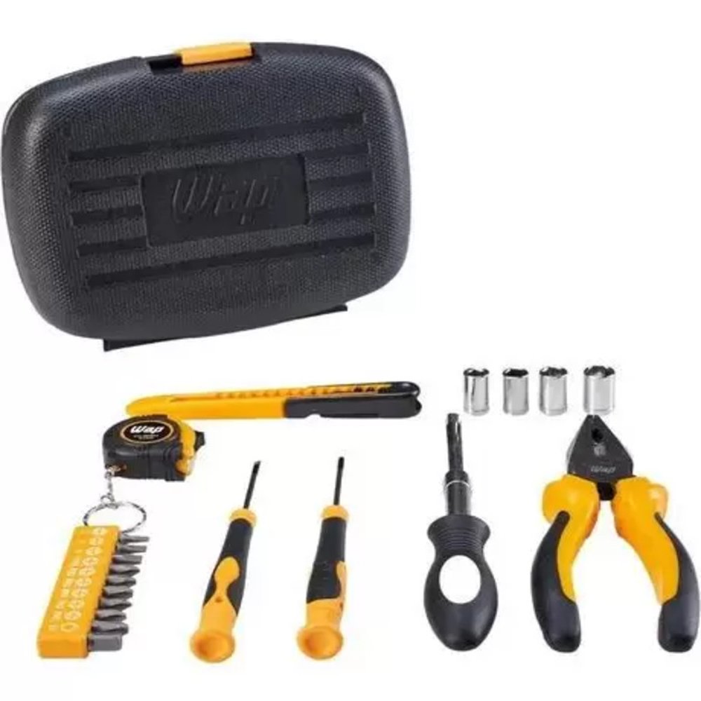 Maleta de Ferramentas WAP MKF21, com 21 Peças, Amarelo e Preto