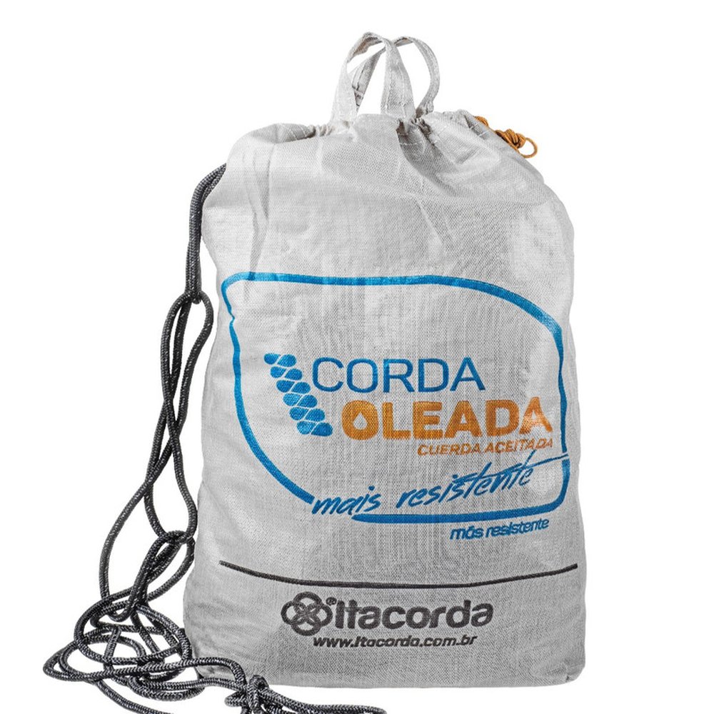 Corda Trancada Poliester Virgem Oleada 8Mm Preto - 500M