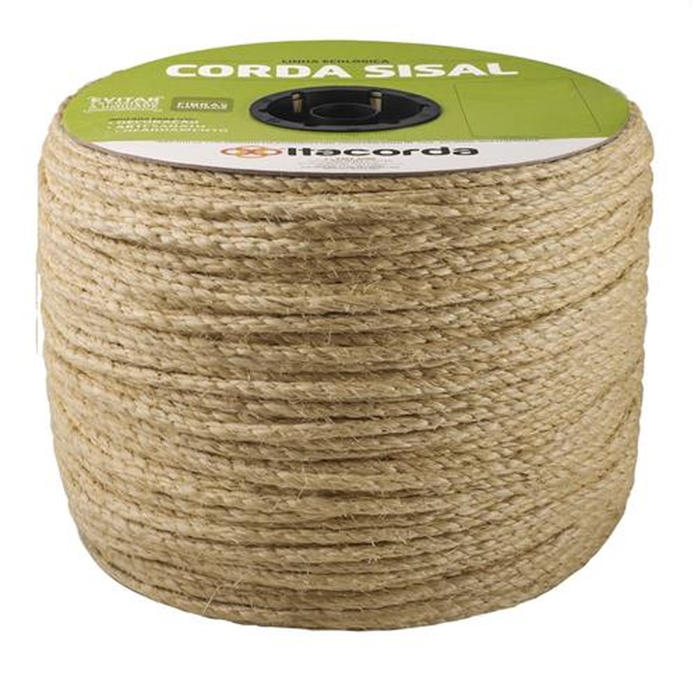 Corda Torcida De Sisal 6Mm/400M - Carretel