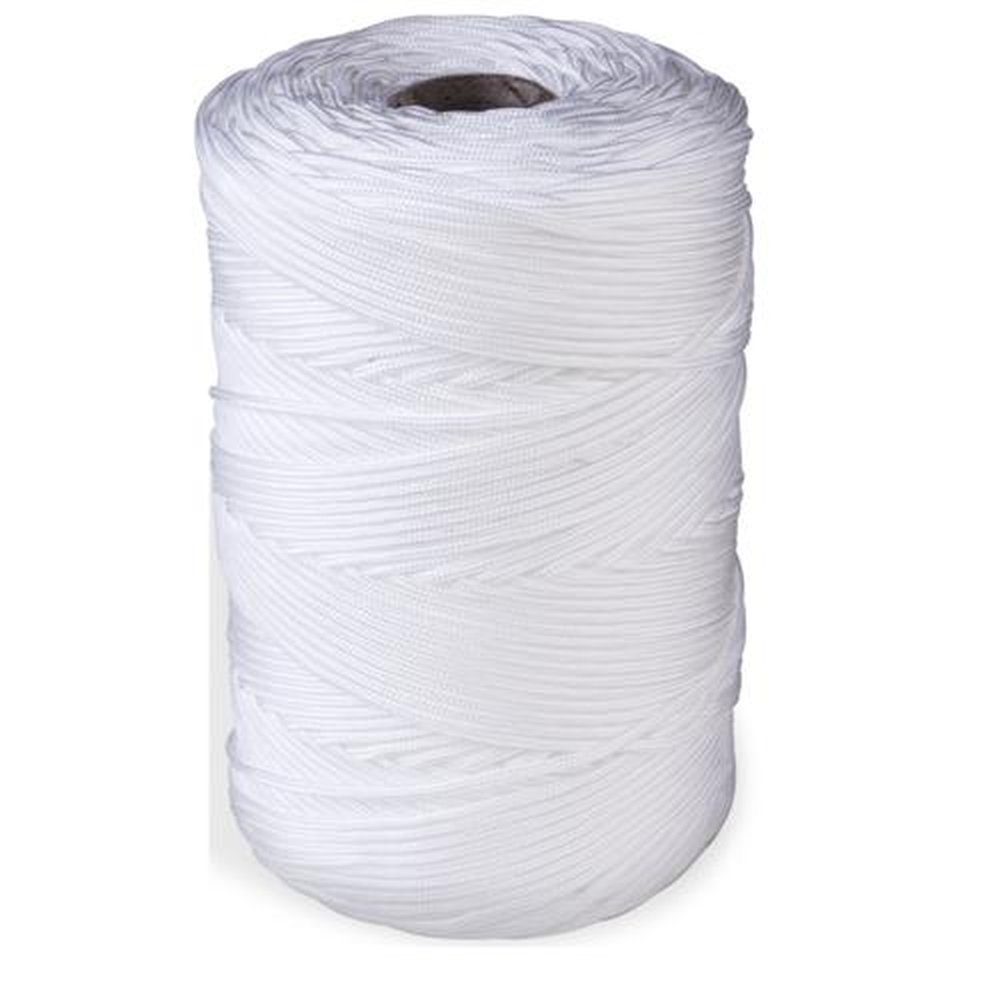 Corda Seda Trancada Polipropileno Branco 4Mm - 530M