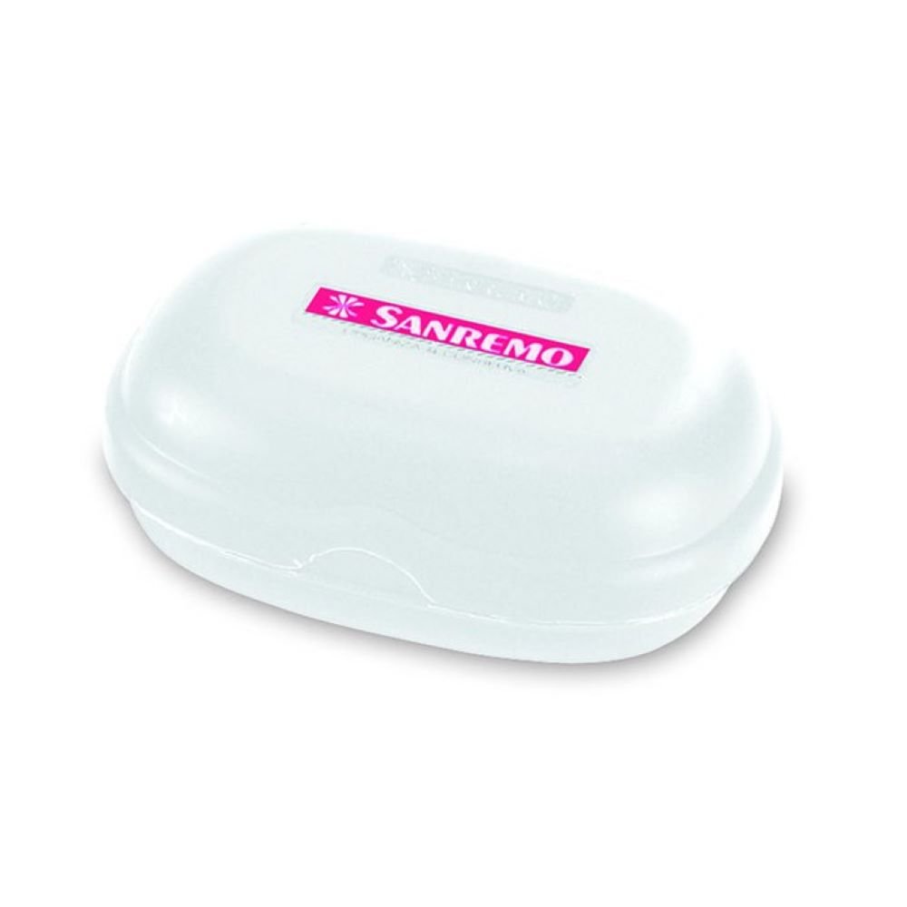 Saboneteira Plastico Sanremo Branca Translucida