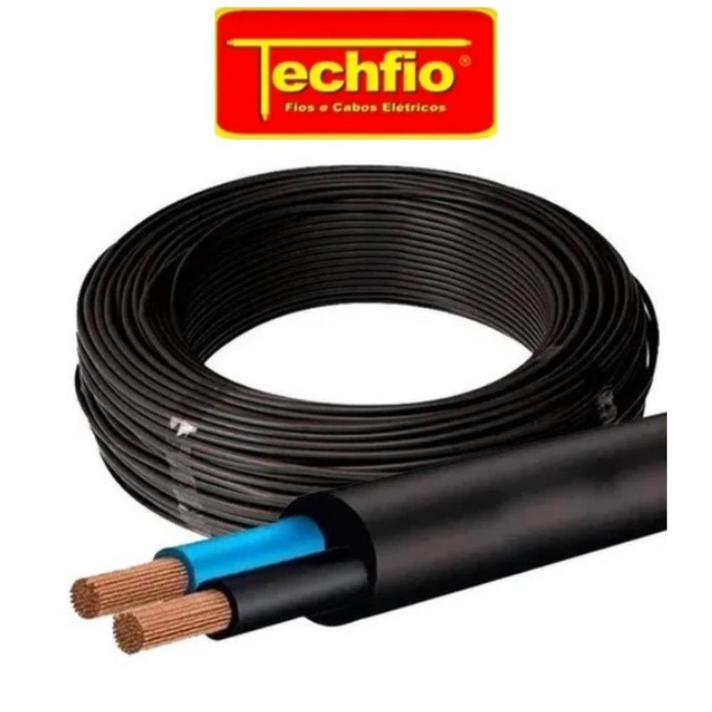 Rolo 100 Metros Cabo PP Techfio 2x2,5MM