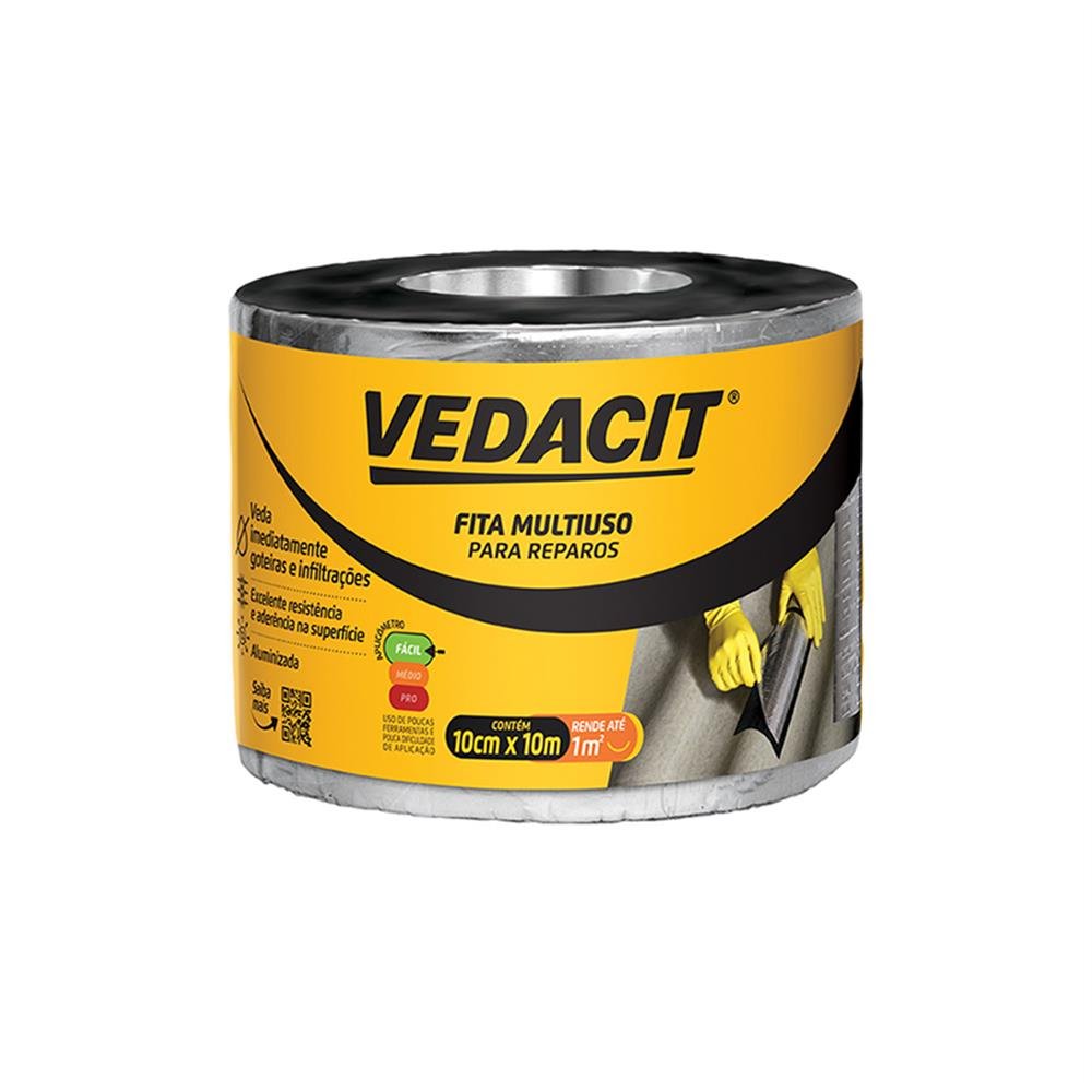 Impermeabilizante Fita 0,10X10m Vedacit Aluminio